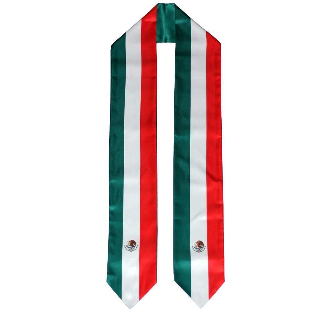 6921 Mexico Mexican Flag Graduation Stole/Sash/Scarf